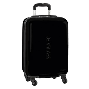 Safta Sevilla FC Teen Maleta Trolley de Cabina 20 - Cierre con Candado - Bolsillo de Red - Cintas con PVC - Ruedas 360º - Asa Flexible PVC - Mango Ex