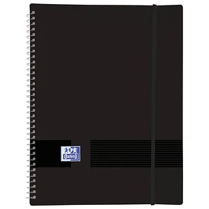 Oxford Live & Go A4 Carpeta de Fundas - Tapa de Plastico Opaco - Espiral 30 Fundas - Color Negro