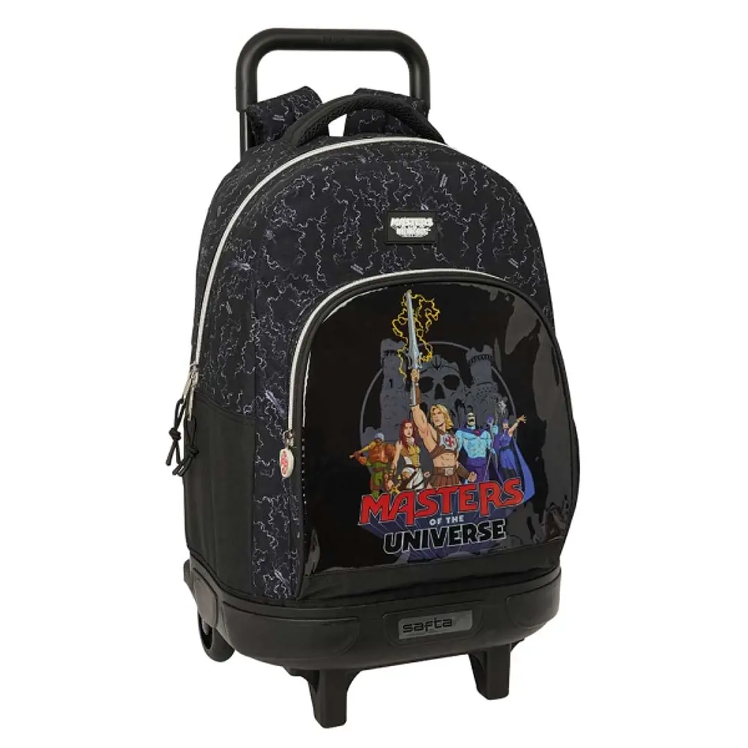 Safta Masters of the Universe Mochila con Carro - Extraible - 33L - Portabotellas - Tarjeta de Identificacion Personal - Doble Tirador - Asa de Mano - 1