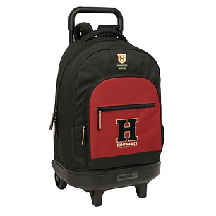Safta Harry Potter Hogwarts Mochila con Carro - Extraible - 33L - Portabotellas - Tarjeta de Identificacion Personal - Doble Tirador - Asa de Mano - B