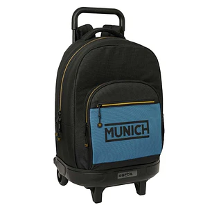 Safta Munich Mochila con Carro - Extraible - 33L - Portabotellas - Tarjeta de Identificacion Personal - Cremallera con Doble Tirador - Asa de Mano - B