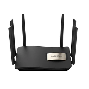 Ruijie RG-EW1200G PRO Router de Doble Banda - 4 Puertos - Velocidad Inalambrica hasta 1.3Gbps - WiFi 5 - Soporte Mesh - Color Negro