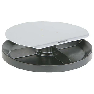 Kensington Smartfit Spin 2 Soporte Giratorio - Organizador Giratorio - Admite Monitores de hasta 18kg - Altura Ajustable - Color Gris