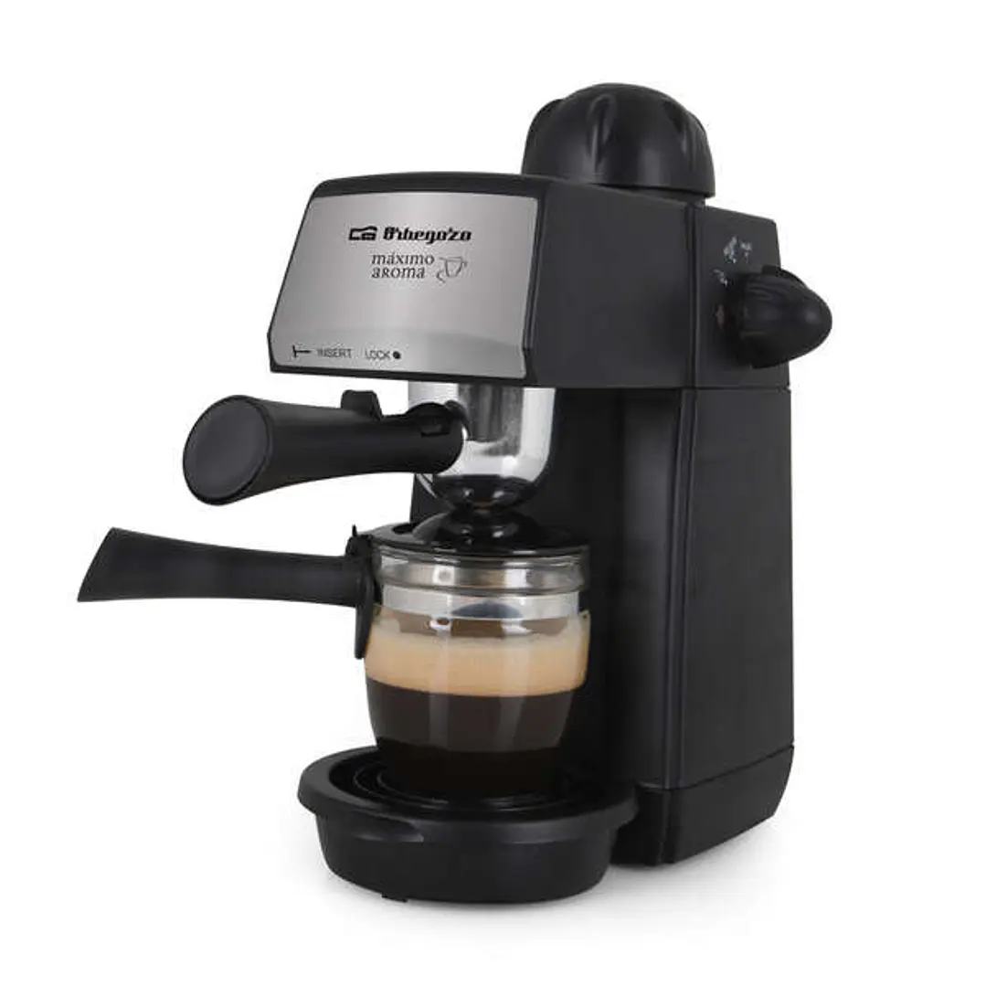 Orbegozo EXP 4600 Cafetera a Presion - Innovacion en tu Cocina para Disfrutar de un Cafe Delicioso y Rapido - Presion de 5 Bares - Bandeja de Goteo Ex 1