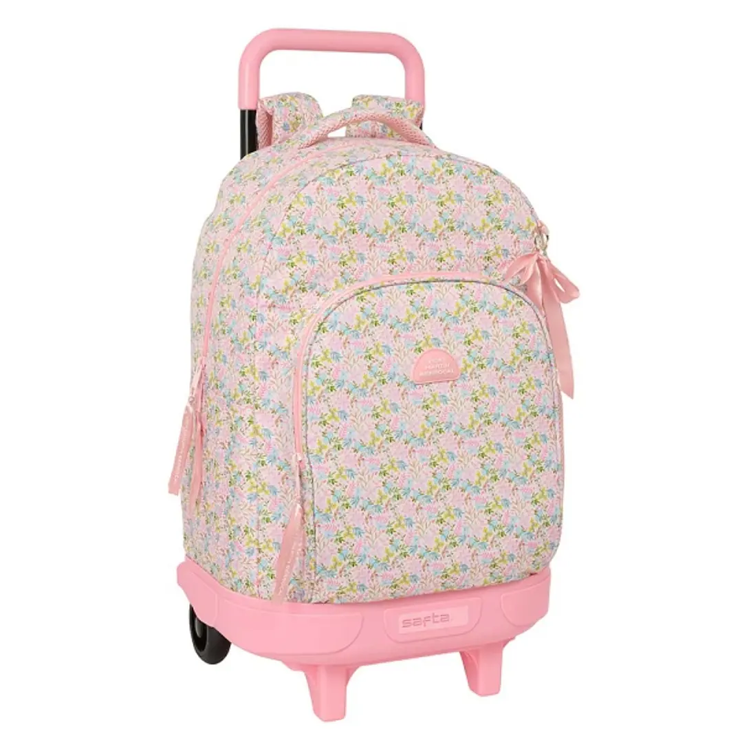 Safta VMB Mochila con Carro - Extraible - Bolsillo Frontal - Portabotellas - Tirador Doble - Hombreras Acolchadas - Asa Acolchada - Tarjeta ID - Base  1