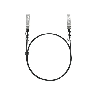 TP-Link Omada SM6220-1M Cable de Conexion Directa de 1m - Velocidad hasta 25Gbps - 30AWG - Conector SFP28 - Cobre Plateado - Color Negro