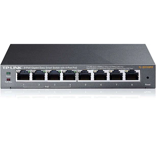 TP-Link Switch Easy Smart de 8 Puertos Gigabit - 4 Puertos PoE