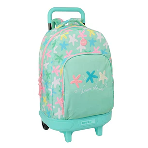 Safta Estrellas Mochila con Carro - Extraible - 33L - Portabotellas - Tarjeta de Identificacion Personal - Cremallera con Doble Tirador - Asa de Mano 