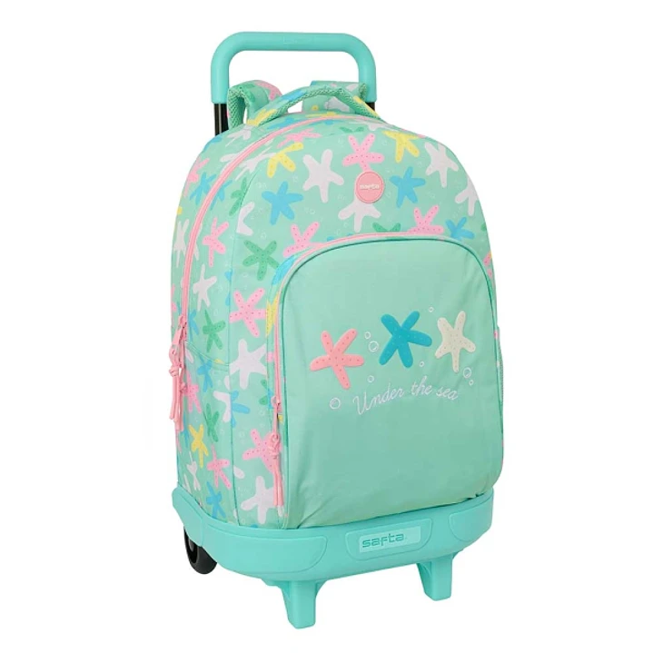 Safta Estrellas Mochila con Carro - Extraible - 33L - Portabotellas - Tarjeta de Identificacion Personal - Cremallera con Doble Tirador - Asa de Mano  1