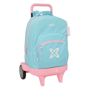 Safta Munich Sky Mochila con Carro - Extraible - 33L - Portabotellas - Tarjeta de Identificacion Personal - Ruedas Antivibracion - Asa de Mano - Bolsi
