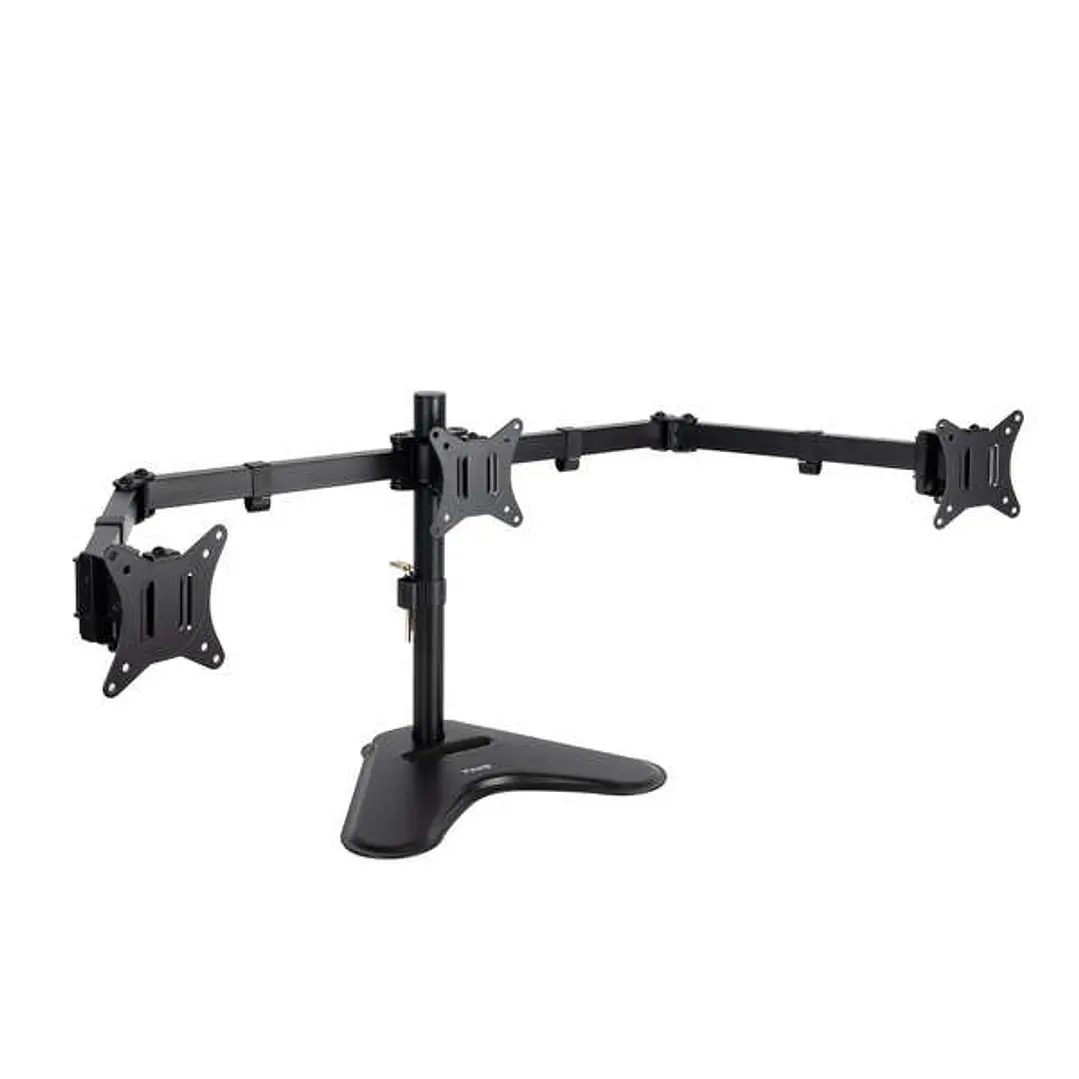 Tooq Soporte Mesa Pantalla - Giro 180º - Inclinable - 3 Brazos 17-27  - Color Negro 1
