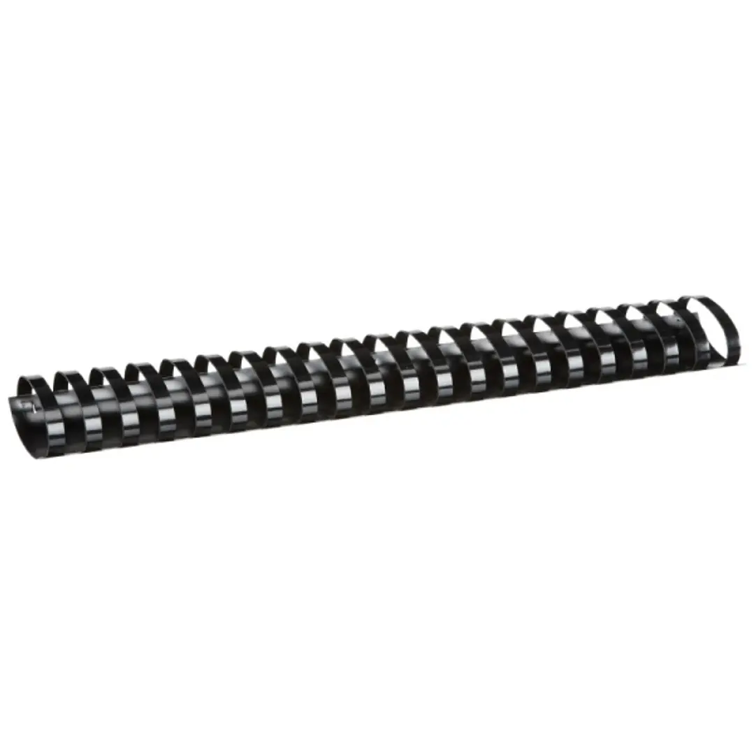 Fellowes Pack de 50 Canutillos de Plastico 51mm - Hasta 450 Hojas - Facil de Utilizar y Flexible - Alta Calidad - Color Negro 1
