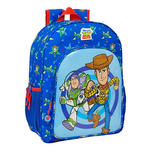 Safta Toy Story Good Vibes Mochila Adaptable a Carro - Bolsillos Laterales - Doble Tirador - Hombreras Acolchadas - Bolsillo Frontal - Asa Superior - 