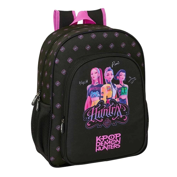 Safta K-Pop Demon Hunters Mochila - 15L - Adaptable a Carro - Bolsillo Frontal - Portabotellas - Cremallera con Doble Tirador - Asa - Hombreras y Espa 1