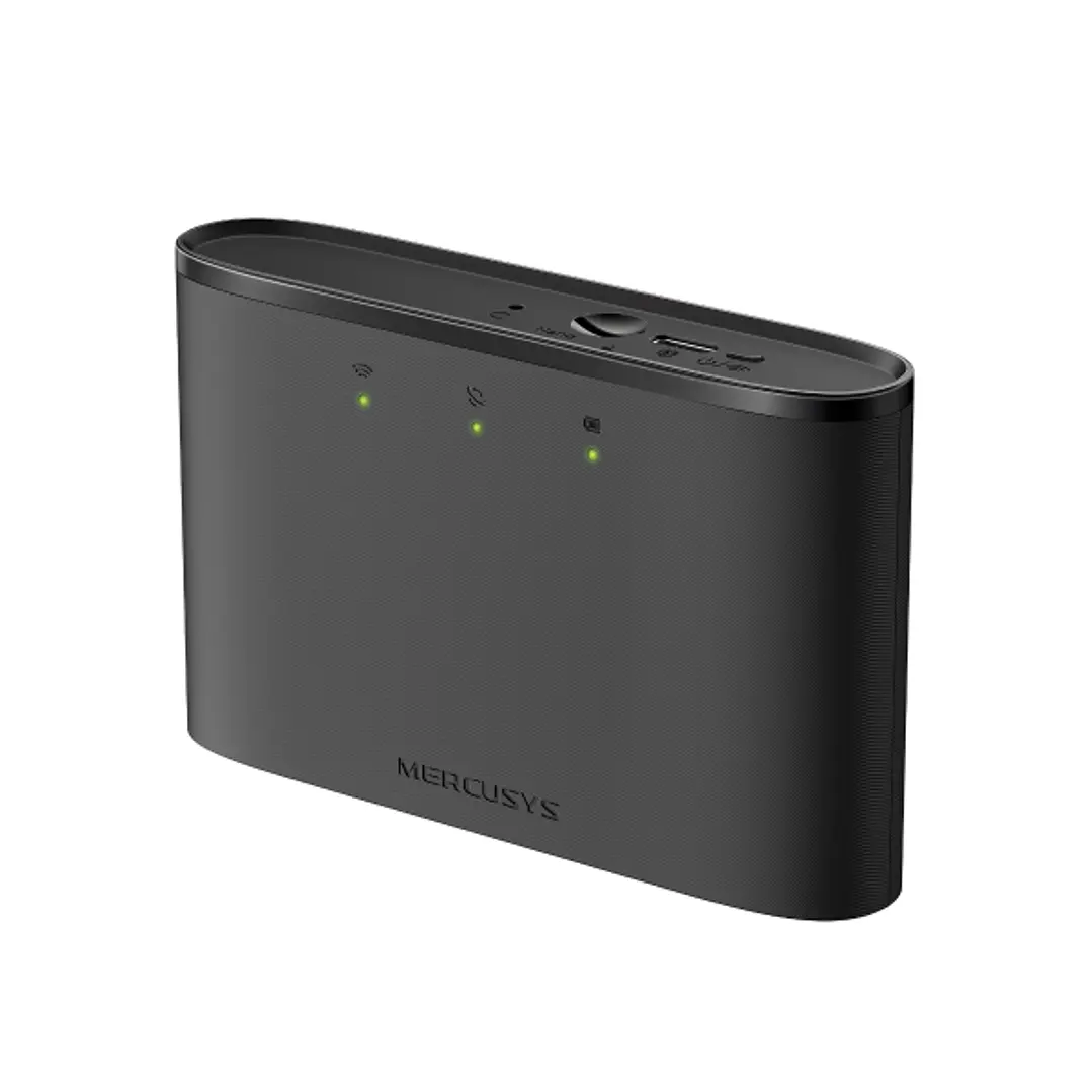Mercusys MT110 Router 4G WiFi Portatil - Velocidad hasta 150 Mbps - Bateria 2200 Mah para 10 Horas de Uso - Conexion Hasta 10 Dispositivos - Color Neg 1
