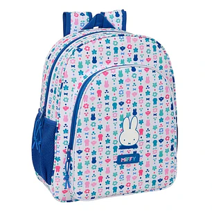 Safta Miffy Bunny Mochila - 15L - Adaptable a Carro - Bolsillo Frontal - Portabotellas - Cremallera con Doble Tirador - Asa de Mano - Hombreras y Espa