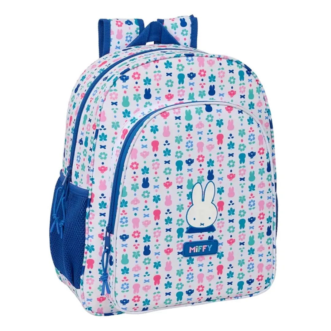 Safta Miffy Bunny Mochila - 15L - Adaptable a Carro - Bolsillo Frontal - Portabotellas - Cremallera con Doble Tirador - Asa de Mano - Hombreras y Espa 1