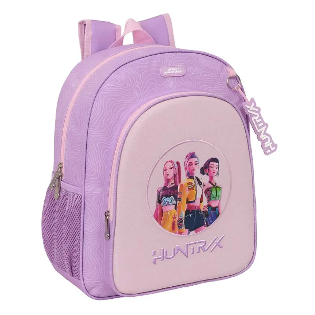 Safta K-Pop Demon Hunters Iconic Mochila - 15L - Adaptable a Carro - Bolsillo Frontal - Portabotellas - Cremallera con Doble Tirador - Asa - Hombreras 1