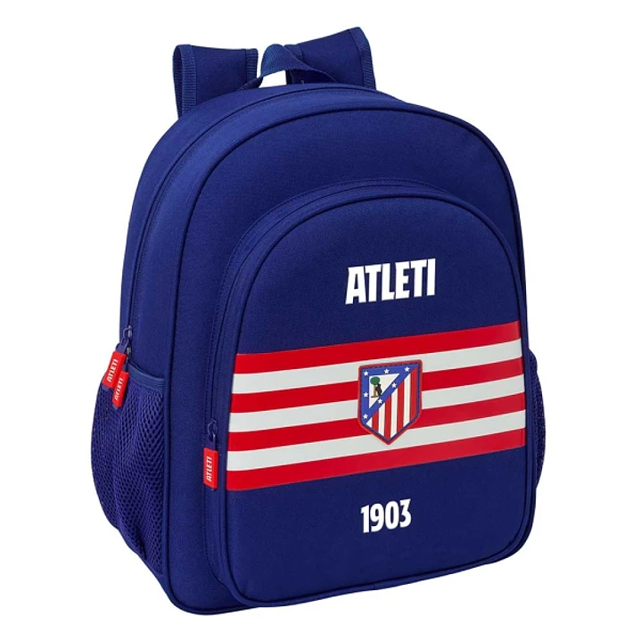 Safta Atletico de Madrid Mochila - 15L - Adaptable a Carro - Bolsillo Frontal - Portabotellas - Cremallera con Doble Tirador - Asa de Mano - Hombreras 1