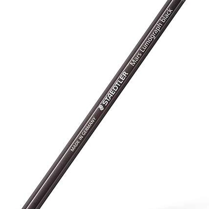 Staedtler Mars Lumograph Black Artist Pencil 100B Lapiz de Grafito - Mina 6B - Resistencia a la Rotura - Madera de Bosques Sostenibles 1