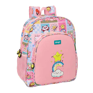 Safta Mr. Wonderful Comic Mochila - 15L - Adaptable a Carro - Bolsillo Frontal - Portabotellas - Cremallera con Doble Tirador - Asa de Mano - Hombrera