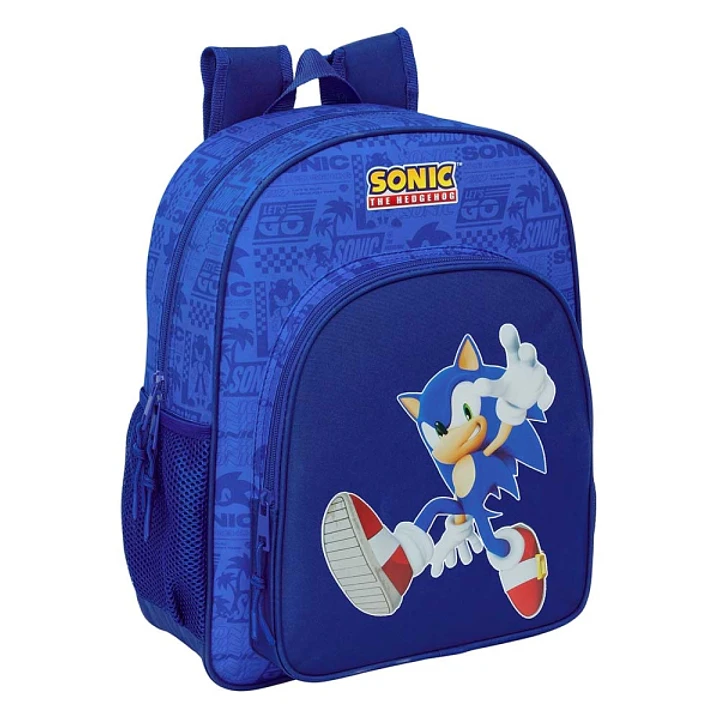 Safta Sonic Mochila - Adaptable a Carro - Portabotellas - Tirador Doble - Hombreras Ergonomicas Acolchadas - Bolsillo Frontal - Asa de Mano Superior - 1