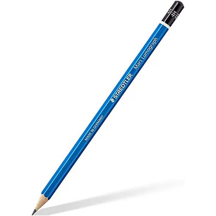Staedtler Mars Lumograph 100 Lapiz de Grafito Hexagonal - Mina 4H - Resistencia a la Rotura - Madera de Bosques Sostenibles