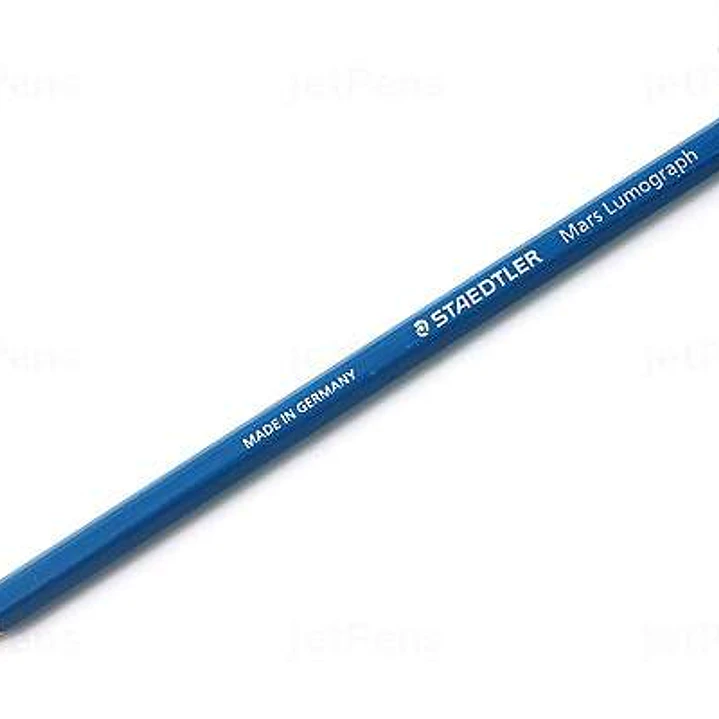Staedtler Mars Lumograph 100 Lapiz de Grafito Hexagonal - Mina F Ultrarresistente de 2mm - Madera de Bosques Sostenibles - Caja de 12 ud 1