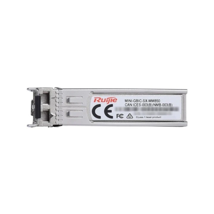 Ruijie MINI-GBIC-SX-MM850 Modulo Transceptor SFP - 1000Base-SX - Fibra Optica hasta 550m - Conector LC - Longitud de Onda de 850nm - Color Acero 1