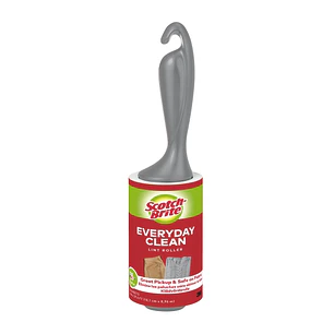 Scotch-Brite Pack de 4 Rodillos Quitapelusas Adhesivo - 56 Hojas por Rodillo - Color Negro