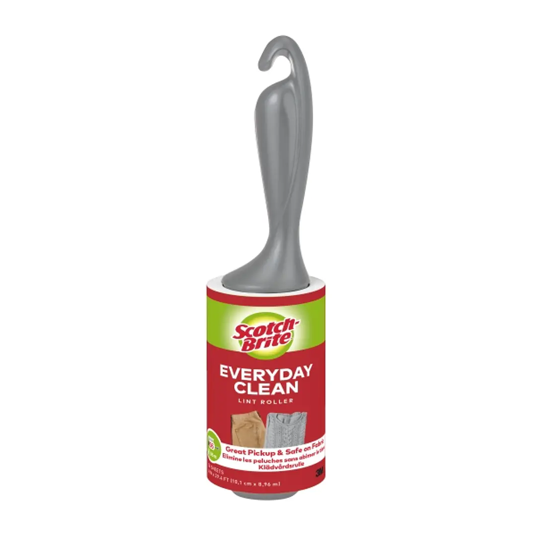 Scotch-Brite Pack de 4 Rodillos Quitapelusas Adhesivo - 56 Hojas por Rodillo - Color Negro 1