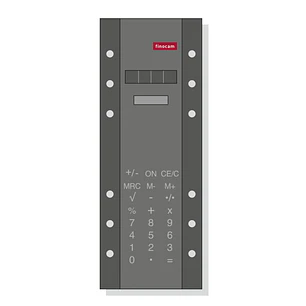Finocam R573 Calculadora para Agendas Open - Formato 500 - 65x5x172mm - Color Gris Oscuro