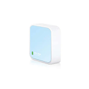 TP-Link Router inalambrico Nano N 300Mbps - 1 EP ETH - 1 EP Micro USB -Antena Interna - Color Blanco/Azul