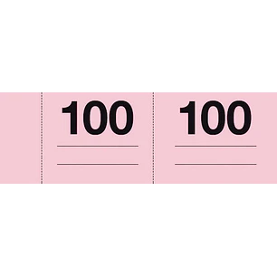 Apli Talonario Guardarropa 1-100 - Numeracion Del 1 al 100 - Papel Autocopiativo - Tamaño A-990 - Blanco
