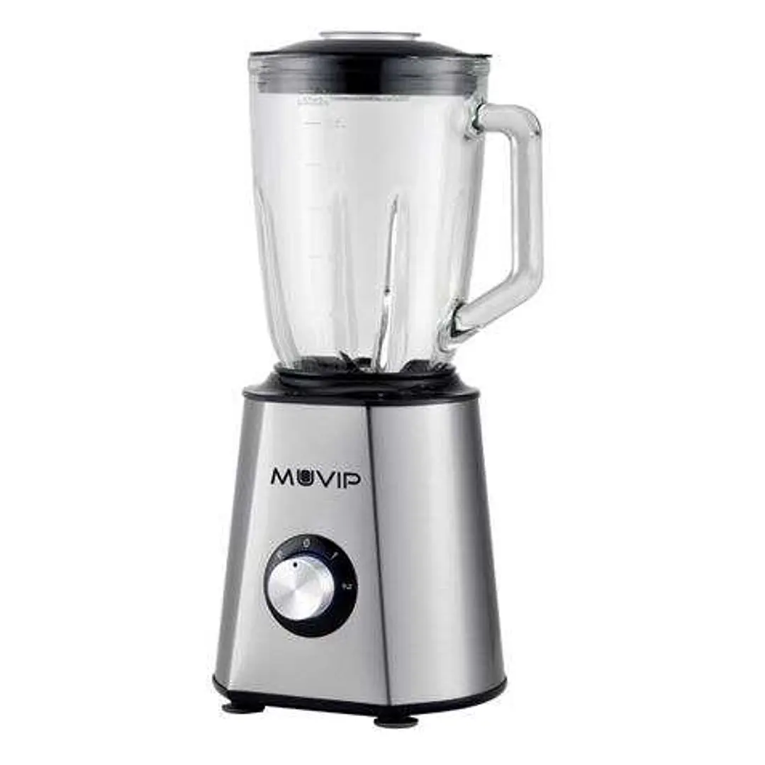 Muvip Batidora Inoxidable Vaso Cristal 1500W 1.5 Litros 1