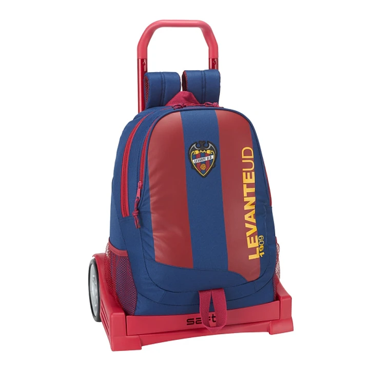 Safta Levante U.D. Mochila con Carro - Portabotellas - 2 Compartimentos - Tirador Doble - Hombreras y Espalda Acolchadas - Asa de Mano - Mochila Extra 1
