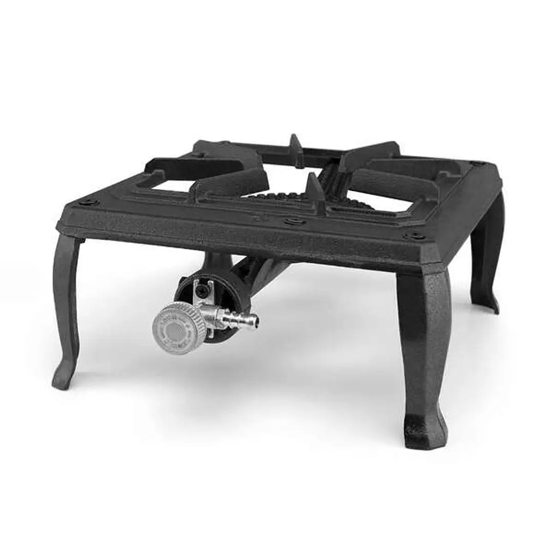 Orbegozo FO 6100 Hornillo a Gas Portatil Resistente - Potente Quemador de 3.5kW - Parrilla de Hierro Fundido - Uso Exterior Seguro - Compacto y Facil  1