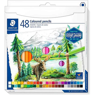 Staedtler 146C Pack de 48 Lapices de Colores - Mina Suave - Colores Surtidos