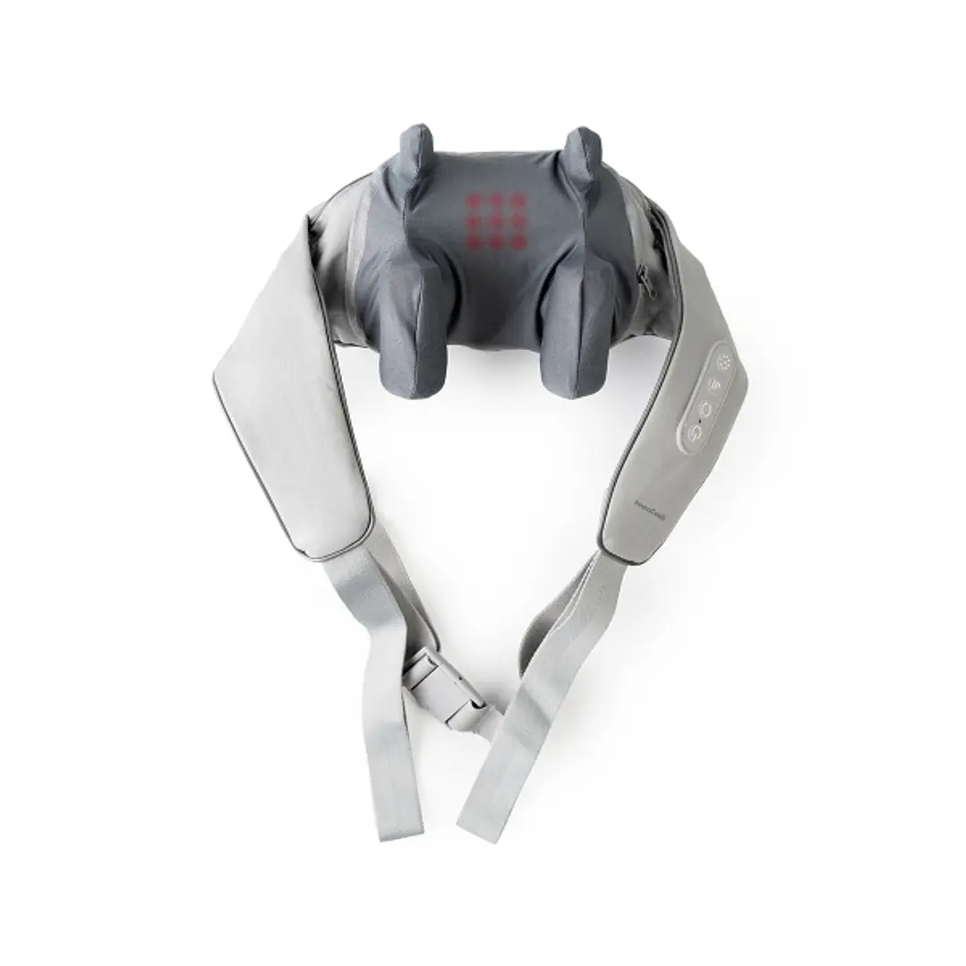Innovagoods Silax Masajeador de Cuello y Espalda 6D - Autonomia 10min - 3 Velocidades - Bateria 2000mAh - Funcion Calor - Recargable - Apagado Automat 1