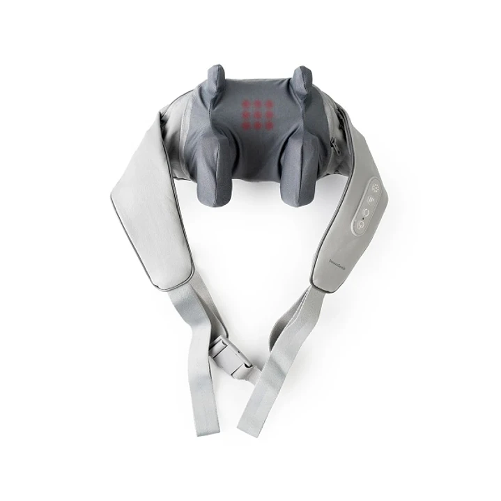 Innovagoods Silax Masajeador de Cuello y Espalda 6D - Autonomia 10min - 3 Velocidades - Bateria 2000mAh - Funcion Calor - Recargable - Apagado Automat 1