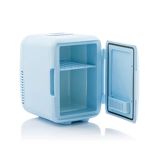 Innovagoods Mini Nevera para Cosmeticos - 48W - Capacidad 4L - Cable Extraible de 1.75m - Temperatura Regulable - Funcion Calor de 60 a 80ºC - Adaptad