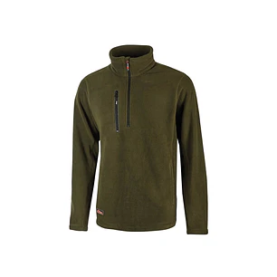 Upower Bering Sudadera de Trabajo con Medio Cremallera - Talla 4XL - Durabilidad y Confort, Proteccion DPI1, Material 100% Poliester - Color Verde Osc