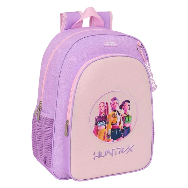 Safta K-Pop Demon Hunters Iconic Mochila - Adaptable a Carro - Bolsillo Frontal - Portabotellas - Cremallera con Doble Tirador - Asa de Mano - Hombrer 1