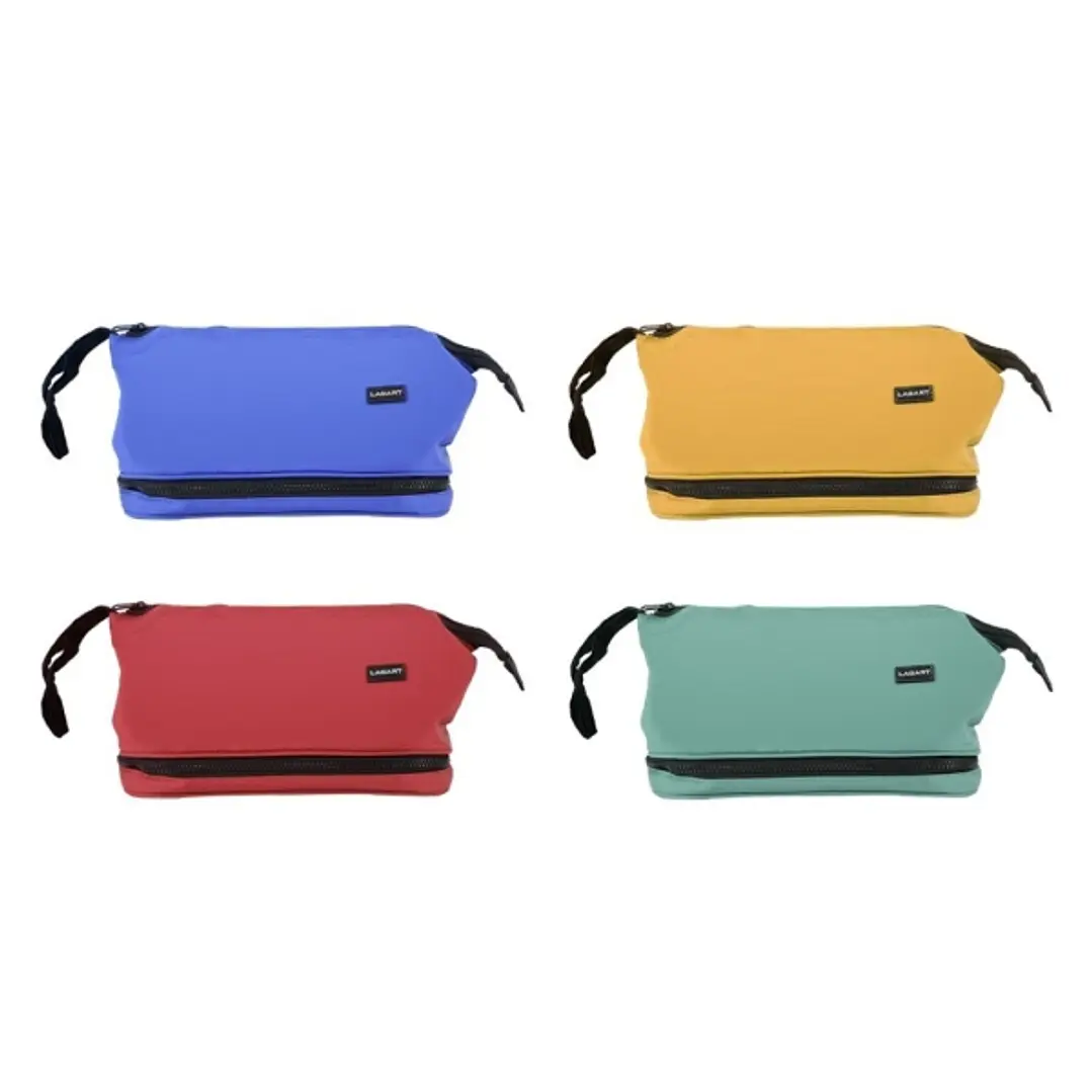 Lagart Smart Neceser de Viaje - Incluye Bolsillos Interiores y Bolsillo Inferior Multiusos - Asa de Transporte - Medidas 27 x 14cm - Colores Surtidos 1