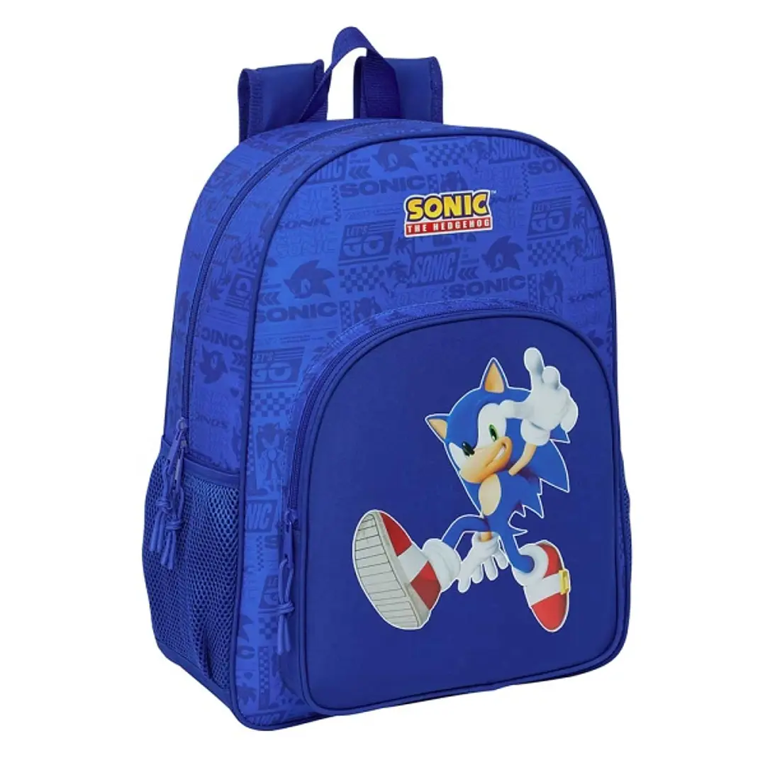 Safta Sonic Mochila Adaptable a Carro - Portabotellas - Doble Tirador en Cremallera - Hombreras Ergonomicas y Acolchadas - Asa de Mano Superior - 19L  1