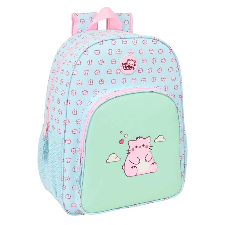 Safta Pembe The Pink Cat Mochila Adaptable a Carro - Adaptable a Carro - Bolsillos Laterales - Tirador Doble - Hombreras Acolchadas - Asa Superior - 1 1