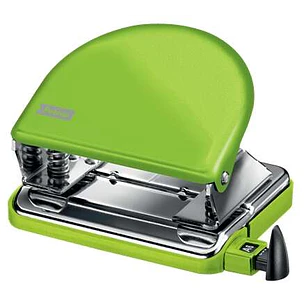 Petrus 52 WOW Taladro Perforador Clasico Metalico - Hasta 20 Hojas - Marcas de Formato - Facil Vaciado - Punzones 5.5mm - Color Verde