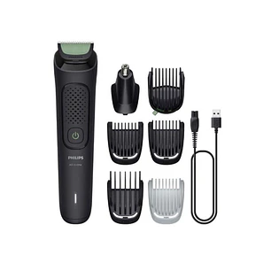 Philips Recortadora 7 en 1 Inalambrica - Mantenimiento sin Aceite - Cuchillas Autoafilables - Incluye Accesorios - Recargable - Acero Inoxidable - Inc