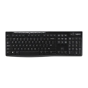 Logitech K270 Teclado Inalambrico USB Frances - Resistente a Salpicaduras - Teclas de Acceso Rapido