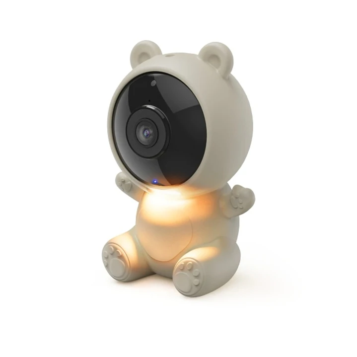 Hama Vigilabebes Inteligente con Camara Full HD - Luz Nocturna Integrada - Sensor de Movimiento - WiFi - IP20 - Micro-SD - Angulo de Cobertura de 100º 1